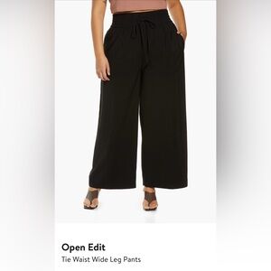 Open edit tie waist pant